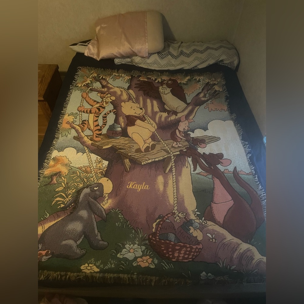 Winnie the pooh name blanket